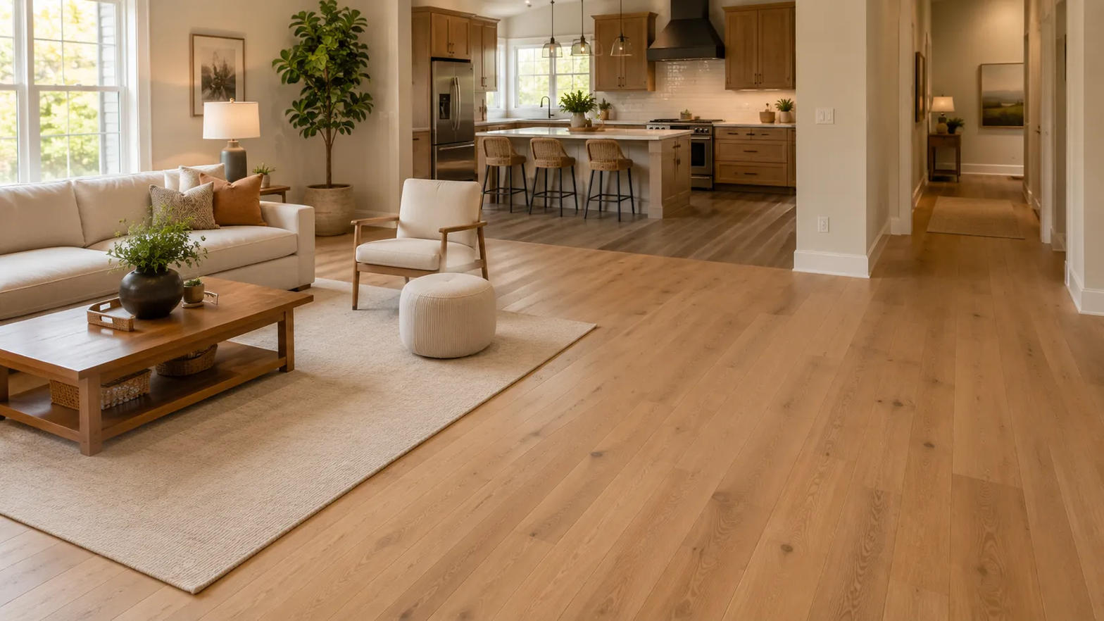 Laminate flooring installation