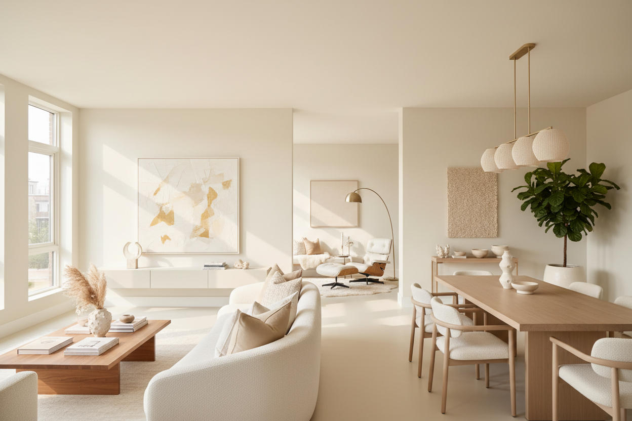 Painted interior room